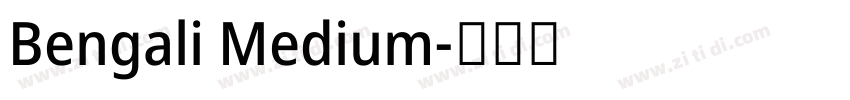 Bengali Medium字体转换